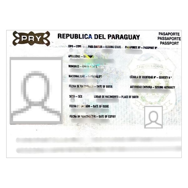 Passport from Paraguay